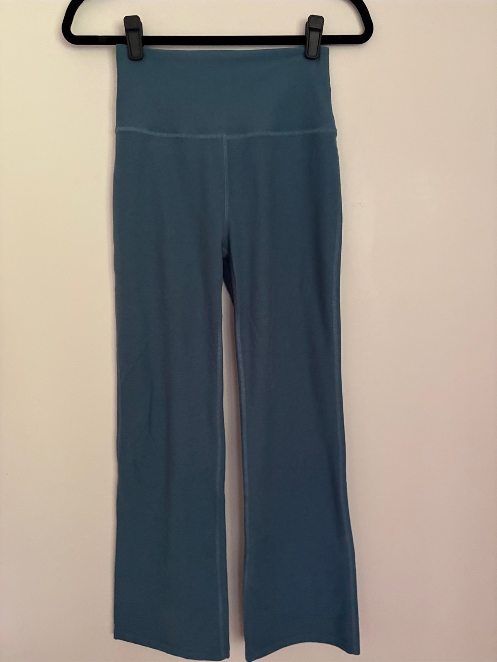 Beyond Yoga High-Waist Denim Blue Flare Leg  Yoga Pants